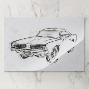 Classic Car Sketch IV Paper Pad