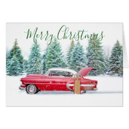 Classic Car Christmas Cards - Greeting & Photo Cards | Zazzle