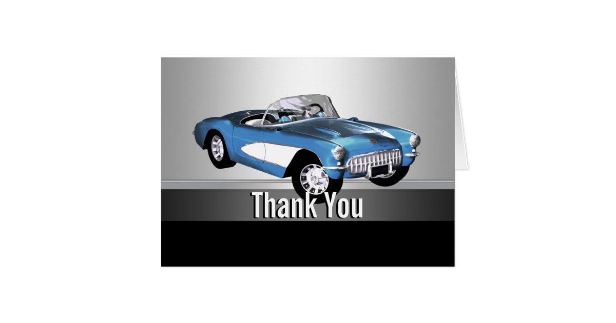 Classic Car Thank You Cards | Zazzle