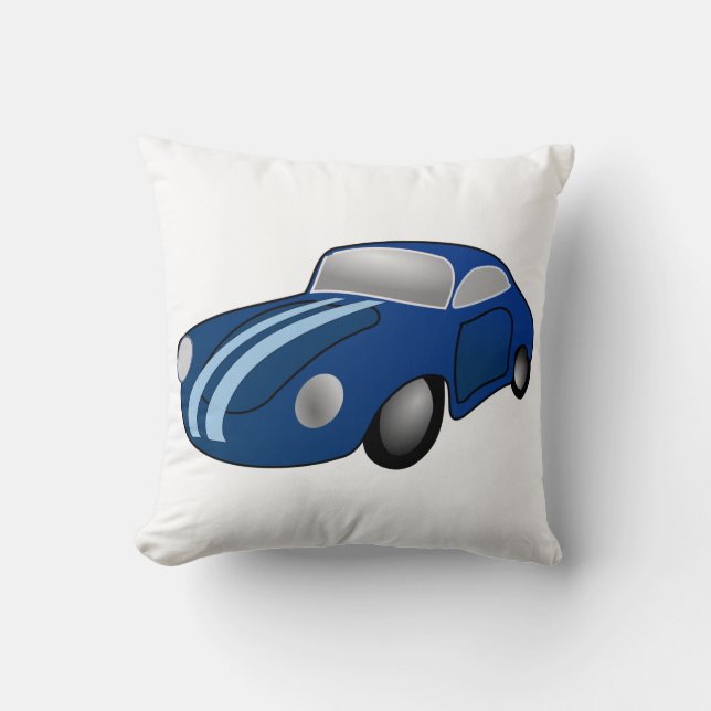 Classic Car Throw Pillow (Front)