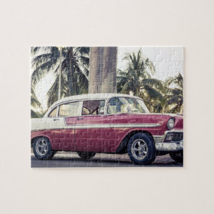 CLASSIC CAR TROPICAL JIGSAW PUZZLE