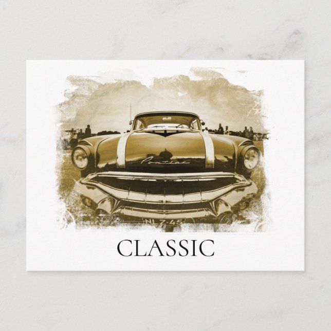 *~* Classic Car Vintage Antique Old Retro Postcard (Front)