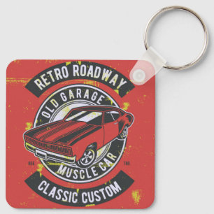 Classic Car Vintage Keychain
