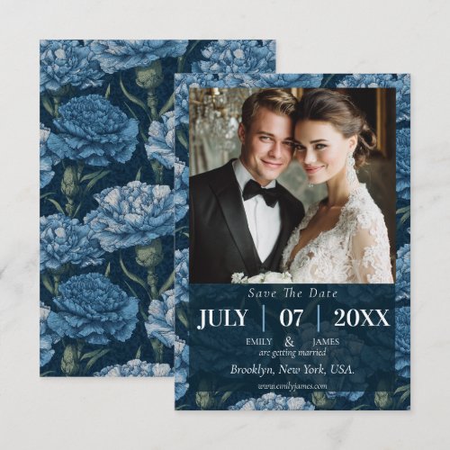 Classic Carnation Tropical Wedding Save The Date