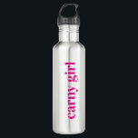 Classic Carny Girl Water Bottle<br><div class="desc">Classic Carny Girl colors and print on a reusable water bottle!</div>