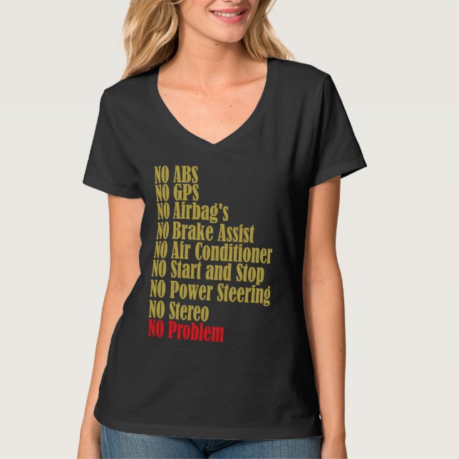 Classic Cars  Car Mechanik  Retro Classic Car T-Shirt (Front)