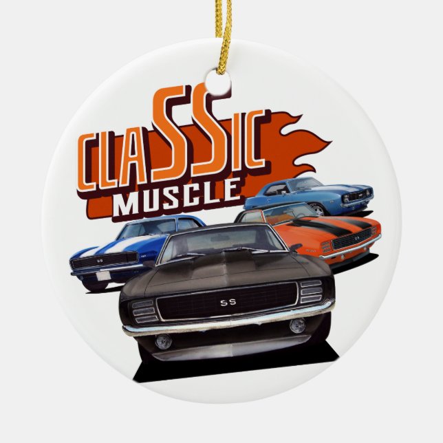ClaSSic Cars Ceramic Ornament (Front)