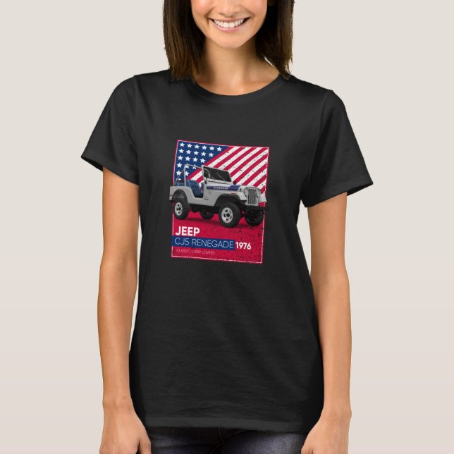 Classic Cars CJ5 Renegade 1976 T-Shirt (Front)