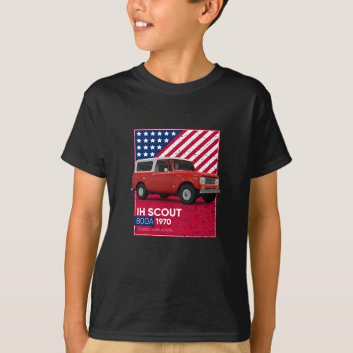 Classic Cars IH Scout 800A 1970 T_Shirt