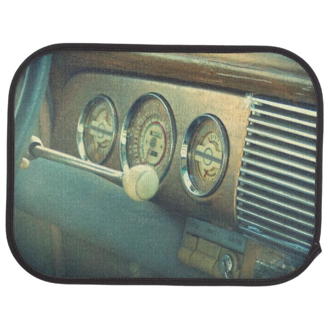 Classic Cars Interior Dashboard Ignition Car Floor Mat (Rear)
