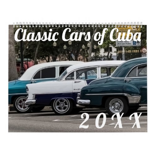Classic Cars of Cuba 2 Calendar