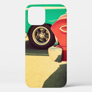 Classic cars parked in a rowcar, vintage, classic, iPhone 12 case