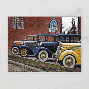Classic Cars Postcard