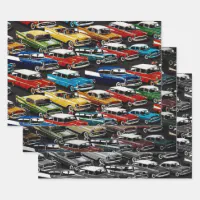 Classic Cars Wrapping Paper Sheets Zazzle