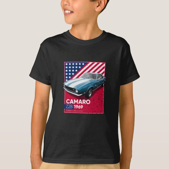 Classic Cars Z28 car 1969 T-Shirt (Front)