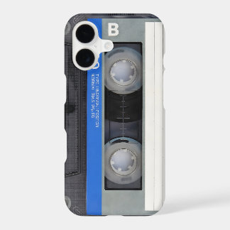 classic cassete tape 80 's transparent black retro iPhone 17 case