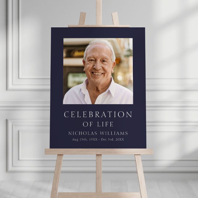 Classic Celebration of Life Funeral Welcome Foam Board (Creator Uploaded)