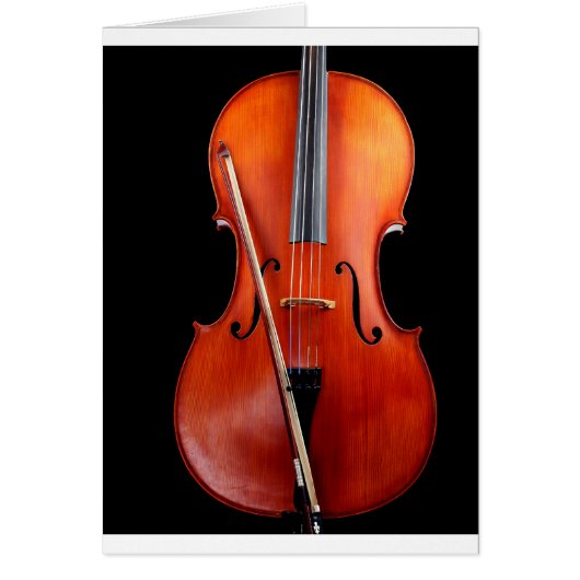 Classic cello on black cards (Front)