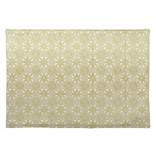 Classic Celtic Knot Wedding Gold & Green pattern Placemat