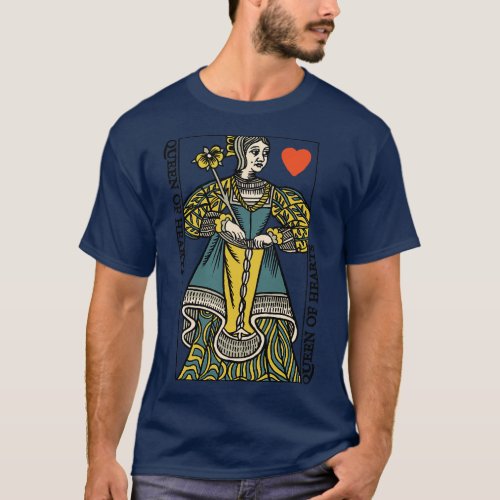Classic Character of Playing d of Hearts T_Shirt