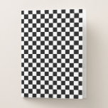 Classic Checkerboard Black White Pattern Pocket Folder