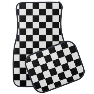 Classic Checkerboard Car Mats