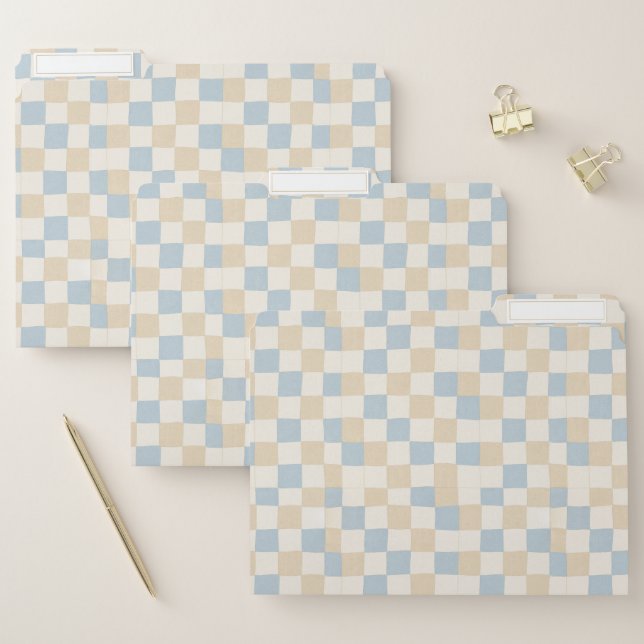 Classic Checkerboard Patchwork  File Folder (Set)