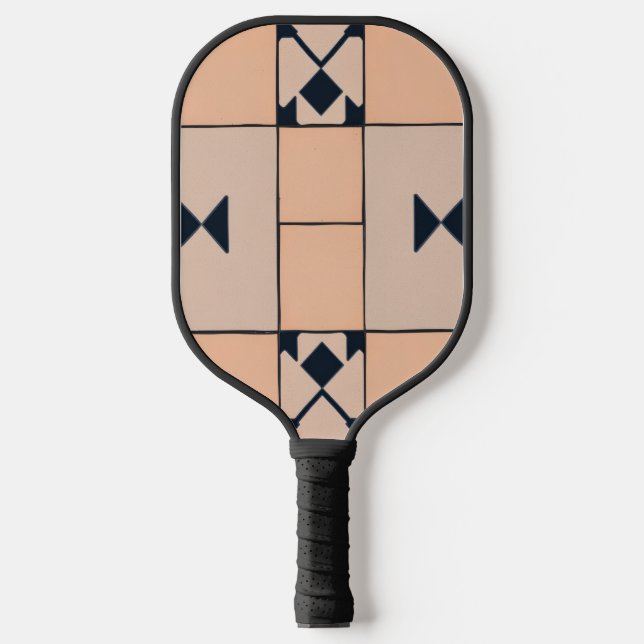 Classic Checkered Pattern Pickleball Paddle (Front)