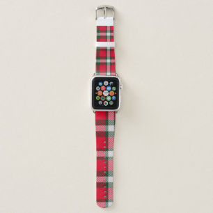 Classic Checkered Tartan Seamless design Backgroun Apple Watch Band
