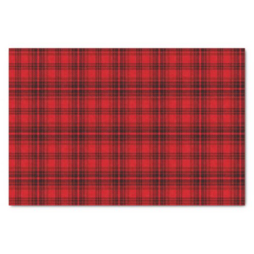 Classic Cheerful Plaid  red Tissue Paper