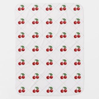 Classic Cherry Baby Stroller Blanket