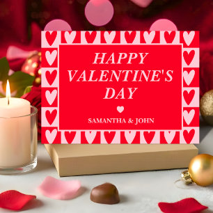 Classic Cherry Red Hearts Valentine’s Gift Card