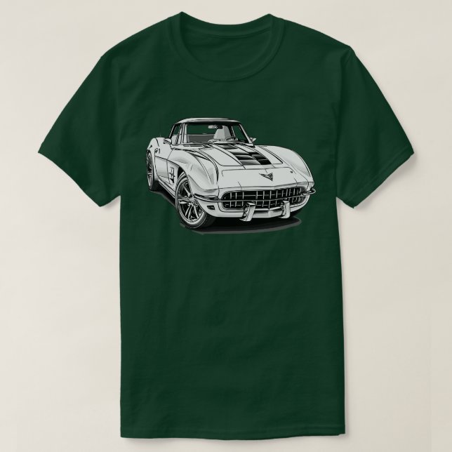 Classic Chevrolet Corvette T-Shirt (Design Front)