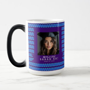 Classic Chevron Print Graduating Class Color Morph Mug