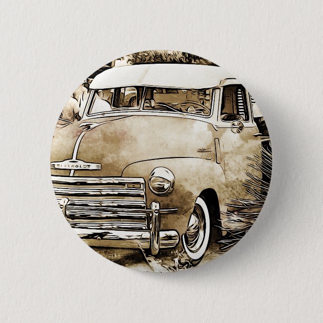 Classic Chevy Chevrolet Truck Button (Front)