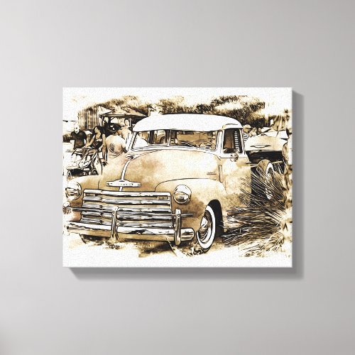 Classic Chevy Chevrolet Truck Canvas Print