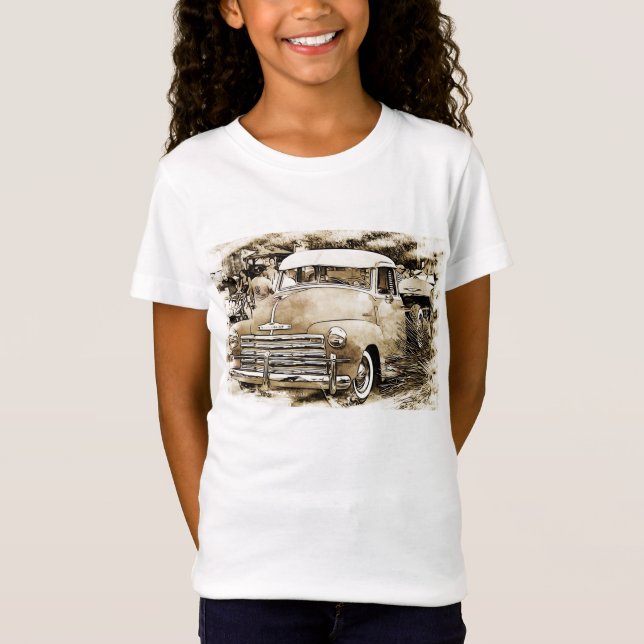 Classic Chevy Chevrolet Truck T-Shirt (Front)