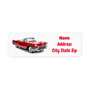 ***CLASSIC CHEVY CONVERTABLE*** ADDRESS LABEL