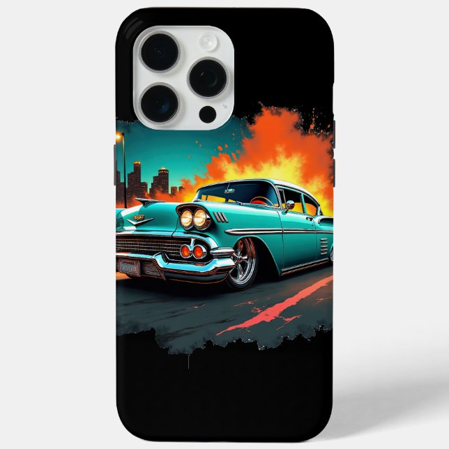 Classic Chevy Street Art iPhone Case (Back)