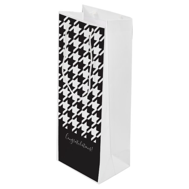 Classic Chic Black and White Houndstooth