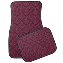 Classic Chic Burgundy Floral Damask