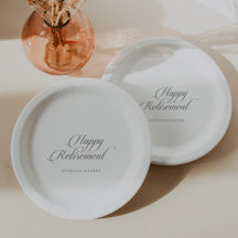 Classic Chic Calligraphy Retirement