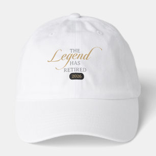 Classic Chic Calligraphy The Legend Has Retired Hat