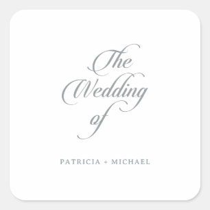 Classic Chic Calligraphy Wedding Envelope Seals