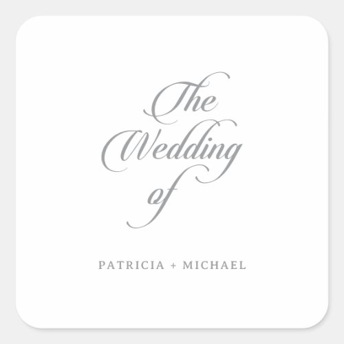 Classic Chic Calligraphy Wedding Envelope Seals
