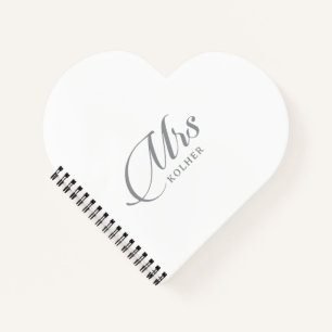 Classic Chic Calligraphy Wedding Notebook
