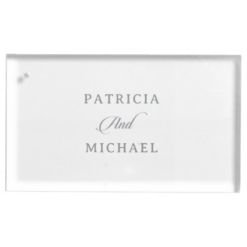 Classic Chic Calligraphy Wedding Place Card Holder