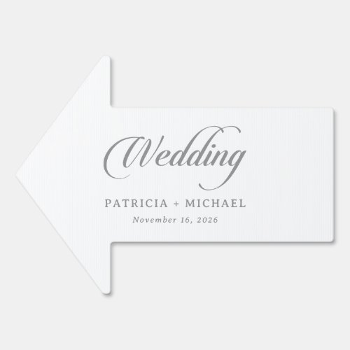 Classic Chic Calligraphy Wedding Sign
