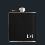 Classic Chic Elegant Wedding Monogram Flask<br><div class="desc">This simple monogram design is classic. This flask makes a great gift for your special occasion.</div>