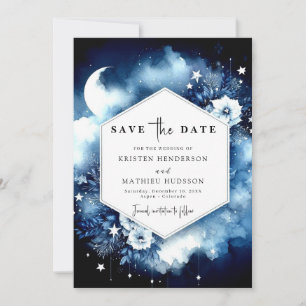 Classic Chic Moonlit Wedding Save The Date